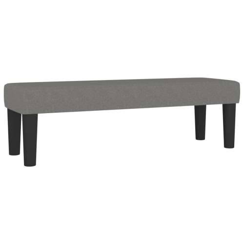 Krevet s oprugama i madracem tamnosivi 140x190 cm od tkanine - Tamno siva 140 x 190 cm Dizajn s gumbima Cijena