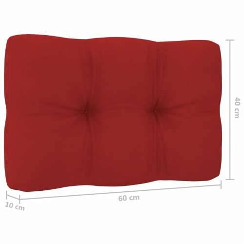 Vrtna stolica s crvenim jastucima od impregnirane borovine Cijena