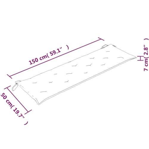 Klupa Batavia sa sivim jastukom 150 cm od masivne tikovine - Siva 150 cm 1 Cijena