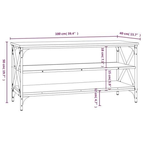 TV ormarić boja hrasta 100 x 40 x 50 cm od konstruiranog drva - sonoma hrast 100 x 40 x 50 cm 1 Cijena