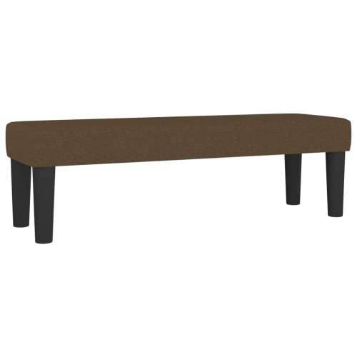 Krevet s oprugama i madracem tamnosmeđi 140 x 190 cm od tkanine - Tamno smeđa 140 x 190 cm Blok s kvadratima Cijena