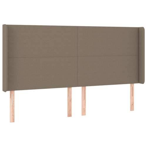 Krevet box spring s madracem LED smeđesivi 180x200 cm tkanina - Sivo-smeđa 180 x 200 cm Gladak dizajn Cijena