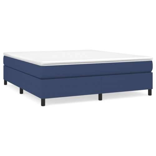 Krevet s oprugama i madracem plavi 180x200 cm od tkanine - Plava 180 x 200 cm 35 cm Cijena