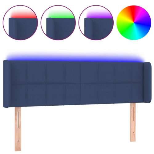 LED uzglavlje plavo 147x16x78/88 cm od tkanine - Plava 147 x 16 x 78/88 cm 1 Cijena