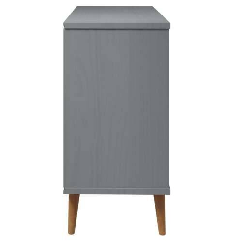 Ladičar MOLDE sivi 113x40x80 cm od masivne borovine - Siva 1 Cijena