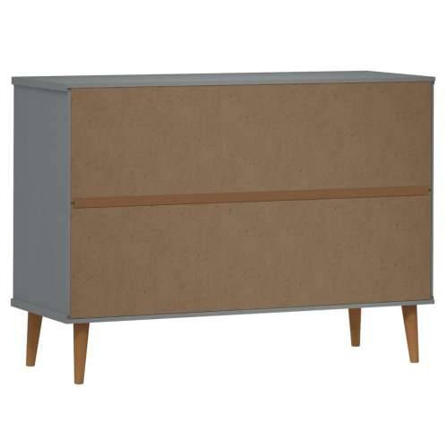 Ladičar MOLDE sivi 113x40x80 cm od masivne borovine - Siva 1 Cijena