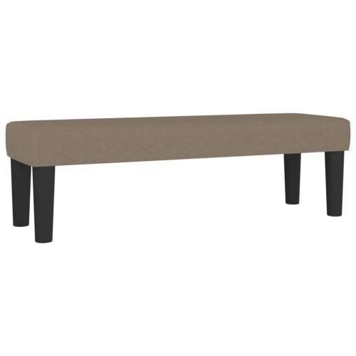 Krevet s oprugama i madracem smeđesivi 140 x 190 cm od tkanine - Sivo-smeđa 140 x 190 cm Blok s kvadratima Cijena
