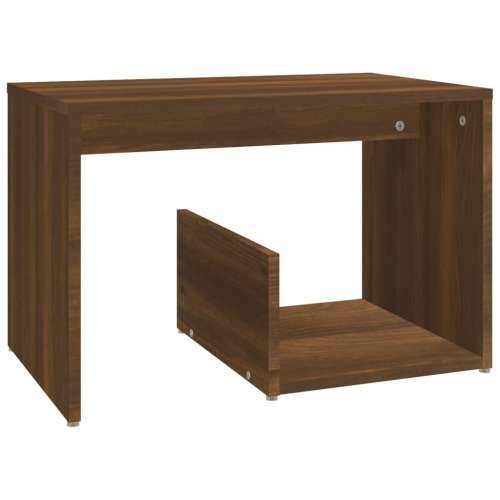 Bočni stolić smeđa boja hrasta 59x36x38 cm konstruirano drvo - Smeđi hrast 1 Cijena