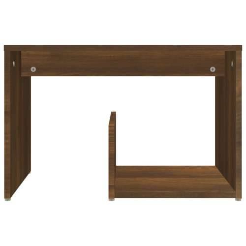 Bočni stolić smeđa boja hrasta 59x36x38 cm konstruirano drvo - Smeđi hrast 1 Cijena