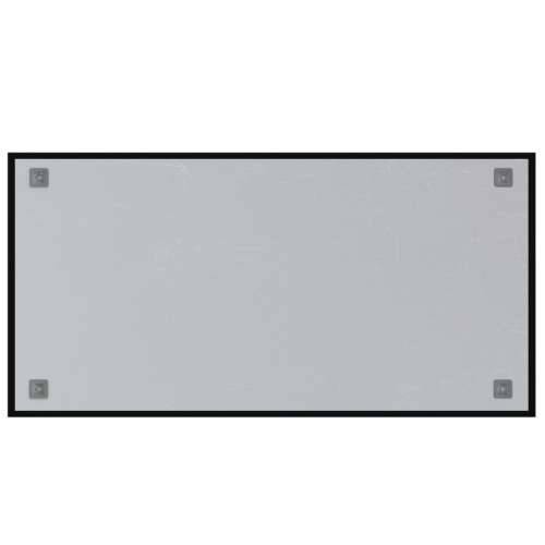 Zidna magnetna ploča crna 100x50 cm od kaljenog stakla - Crna 100 x 50 cm bez dodataka Cijena