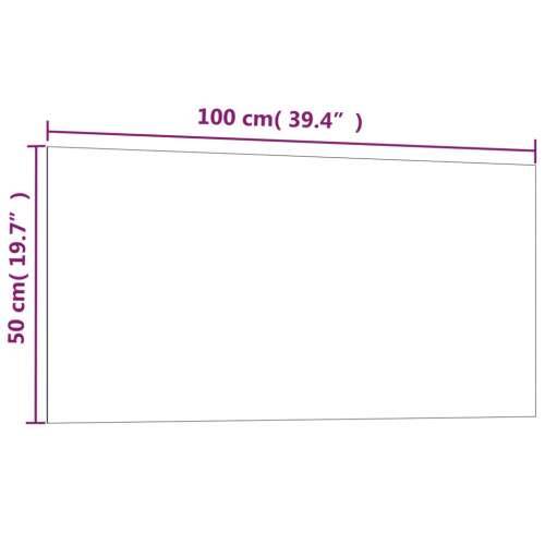 Zidna magnetna ploča crna 100x50 cm od kaljenog stakla - Crna 100 x 50 cm bez dodataka Cijena