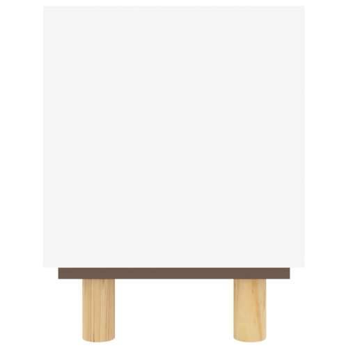 TV ormarić bijeli 105x30x40 cm od borovine i prirodnog ratana - Bijela 1 Cijena