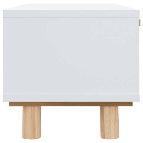 Stolić za kavu bijeli 80x40x30 cm konstruirano drvo i borovina - Bijela 1 Cijena