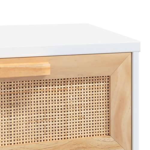 Stolić za kavu bijeli 80x40x30 cm konstruirano drvo i borovina - Bijela 1 Cijena