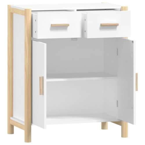 Komoda bijela 62 x 38 x 75 cm od konstruiranog drva - Bijela 1 Cijena