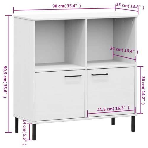 Regal za knjige bijeli 90x35x90,5 cm drveni OSLO - Bijela 1 Cijena