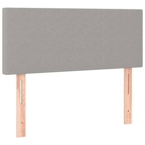 Box spring krevet s madracem svjetlosivi 90x190 cm od tkanine - Svjetlosiva 90 x 190 cm Gladak dizajn Cijena