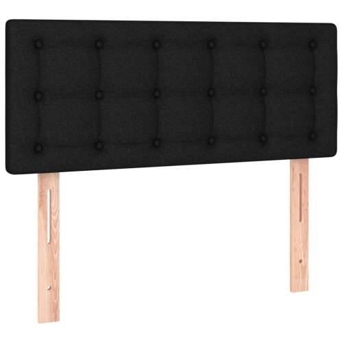 Box spring krevet s madracem crni 90x190 cm od tkanine - Crna 90 x 190 cm gumbi Cijena