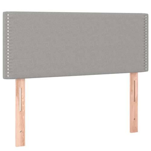 Box spring krevet s madracem svjetlosivi 90x190 cm od tkanine Svjetlosiva 90 x 190 cm Obično s čavlima Cijena