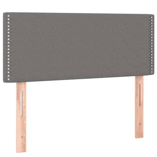 Krevet s oprugama i madracem tamnosivi 90 x 190 cm od tkanine - Tamno siva 90 x 190 cm Obično s čavlima Cijena