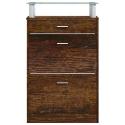 Ormarić za cipele boja hrasta 63x24x104 cm konstruirano drvo - Dimljeni hrast 1 Cijena