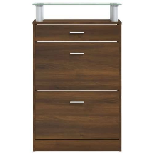Ormarić za cipele boja hrasta 63x24x104 cm konstruirano drvo - Smeđi hrast 1 Cijena