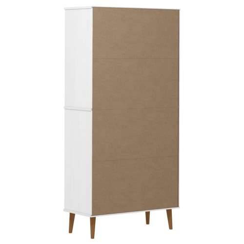 Regal za knjige MOLDE bijeli 85x35x170,5 cm od masivne borovine - Bijela 1 Cijena