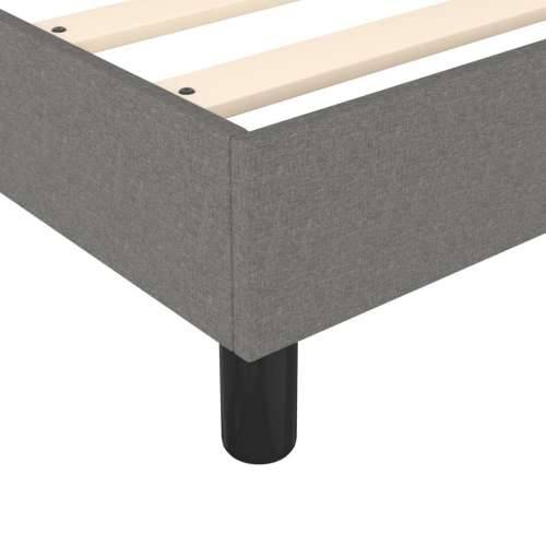 Krevet s oprugama i madracem tamnosivi 90 x 190 cm od tkanine - Tamno siva 90 x 190 cm 25 cm Cijena