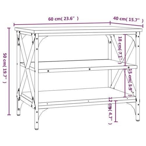 TV ormarić boja dimljenog hrasta 60x40x50 cm konstruirano drvo - Dimljeni hrast 60 x 40 x 50 cm 1 Cijena