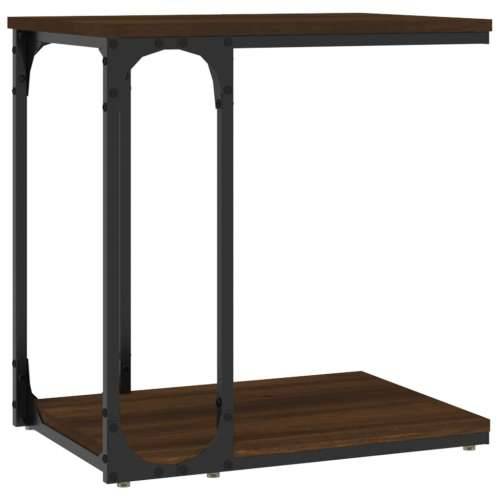 Bočni stolić boja smeđeg hrasta 50x35x52 cm konstruirano drvo - Smeđi hrast 50 x 35 x 52 cm 1 Cijena