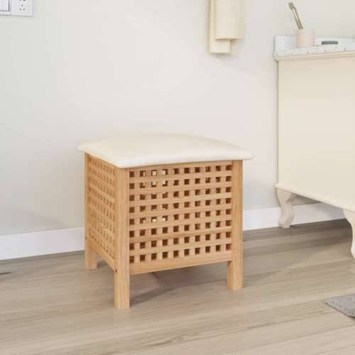 Kupaonski stolac 48 x 47,5 x 52 cm od masivnog drva oraha Cijena