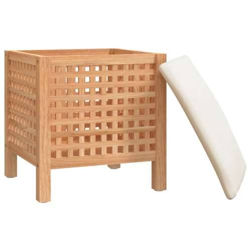 Kupaonski stolac 48 x 47,5 x 52 cm od masivnog drva oraha Cijena