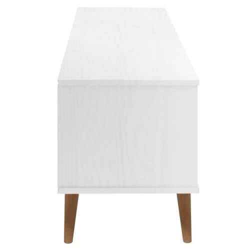 TV ormarić MOLDE bijeli 158 x 40 x 49 cm od masivne borovine - Bijela 1 Cijena