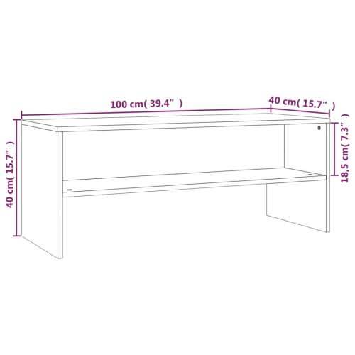 TV ormarić boja dimljenog hrasta 100x40x40 cm konstruirano drvo - Dimljeni hrast 1 Cijena