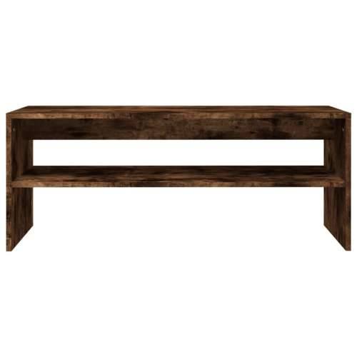 Stolić za kavu boja hrasta 100x40x40 cm od konstruiranog drva - Dimljeni hrast 1 Cijena