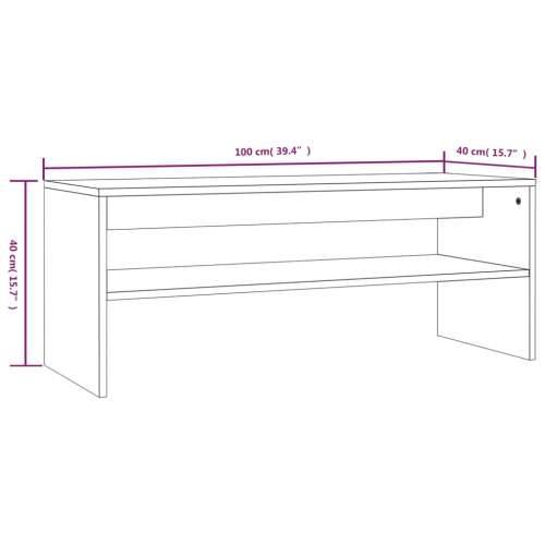 Stolić za kavu boja hrasta 100x40x40 cm od konstruiranog drva - Dimljeni hrast 1 Cijena