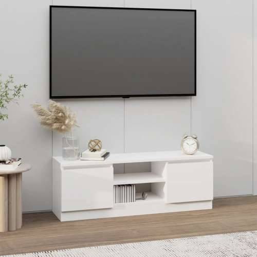 TV ormarić s vratima bijeli 102 x 30 x 36 cm - Bijela 1 Cijena