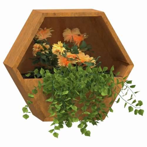Zidne sadilice 2 kom boja hrđe od čelika COR-TEN 30x10x25 cm - 30 x 10 x 25 cm 2 Cijena