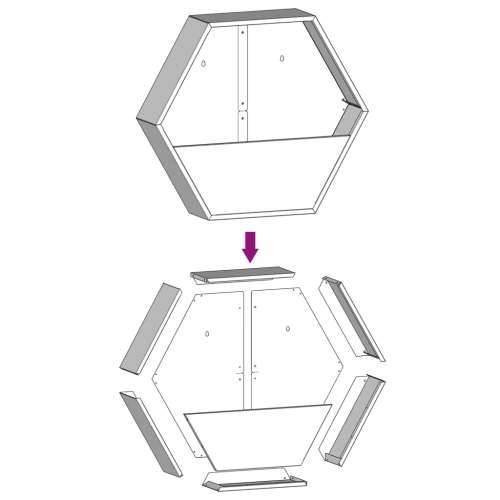 Zidne sadilice 2 kom boja hrđe od čelika COR-TEN 30x10x25 cm - 30 x 10 x 25 cm 2 Cijena