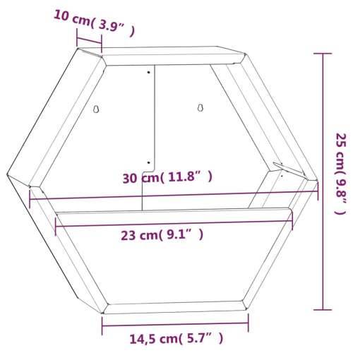 Zidne sadilice 2 kom boja hrđe od čelika COR-TEN 30x10x25 cm - 30 x 10 x 25 cm 2 Cijena