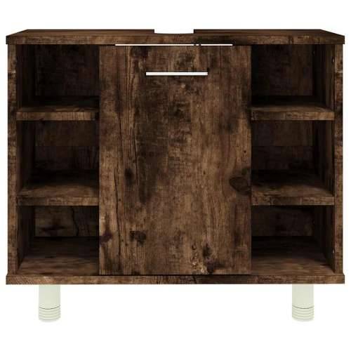Kupaonski ormarić boja dimljenog hrasta 60x32x53,5 cm drveni - Dimljeni hrast 1 Cijena