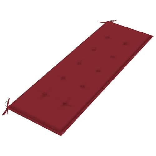 Klupa Batavia s jastukom boje vina 150 cm od masivne tikovine - boja crnog vina 150 cm 1 Cijena