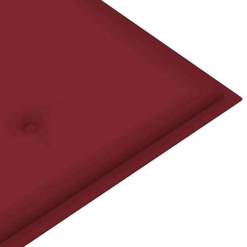 Klupa Batavia s jastukom boje vina 150 cm od masivne tikovine - boja crnog vina 150 cm 1 Cijena