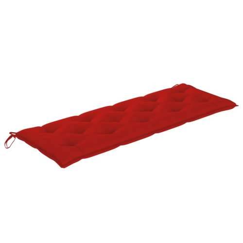 Klupa Batavia s crvenim jastukom 150 cm od masivne tikovine - Crvena 150 cm 1 Cijena