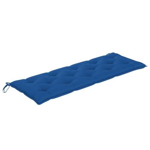 Klupa Batavia s plavim jastukom 150 cm od masivne tikovine - Plava 150 cm 1 Cijena