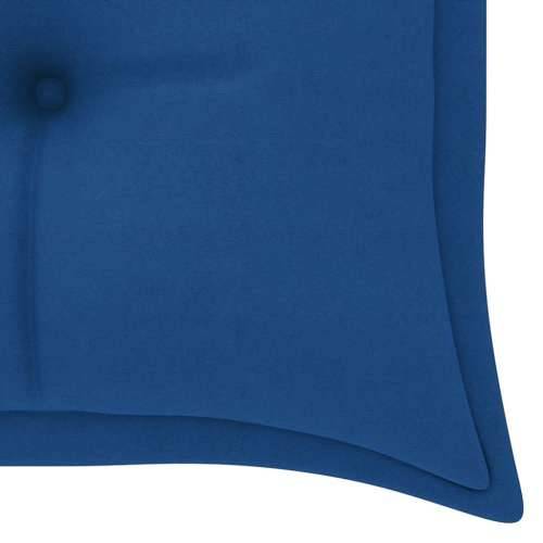 Klupa Batavia s plavim jastukom 150 cm od masivne tikovine - Plava 150 cm 1 Cijena