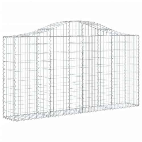 Lučne gabionske košare 5 kom 200x30x100/120cm pocinčano željezo - 200 x 30 x 100/120 cm 5 Cijena