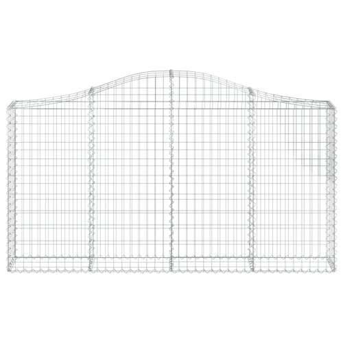 Lučne gabionske košare 5 kom 200x30x100/120cm pocinčano željezo - 200 x 30 x 100/120 cm 5 Cijena