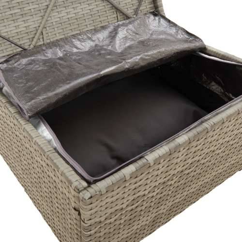 Srednje vrtne sofe 4 kom sive 57 x 57 x 56 cm od poliratana - 4 4x srednja 1 Cijena
