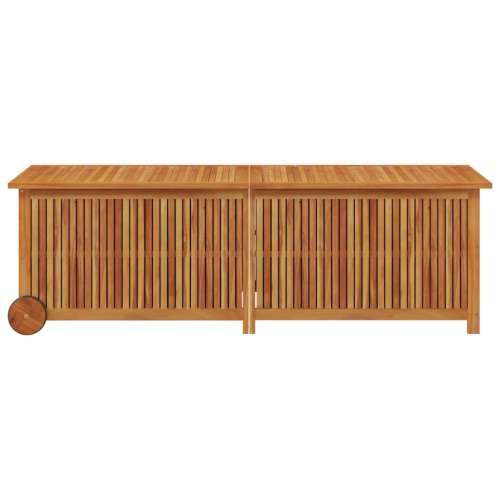 Vrtna kutija za pohranu s kotačima 150x50x58 cm od drva bagrema - 150 x 50 x 58 cm Cijena